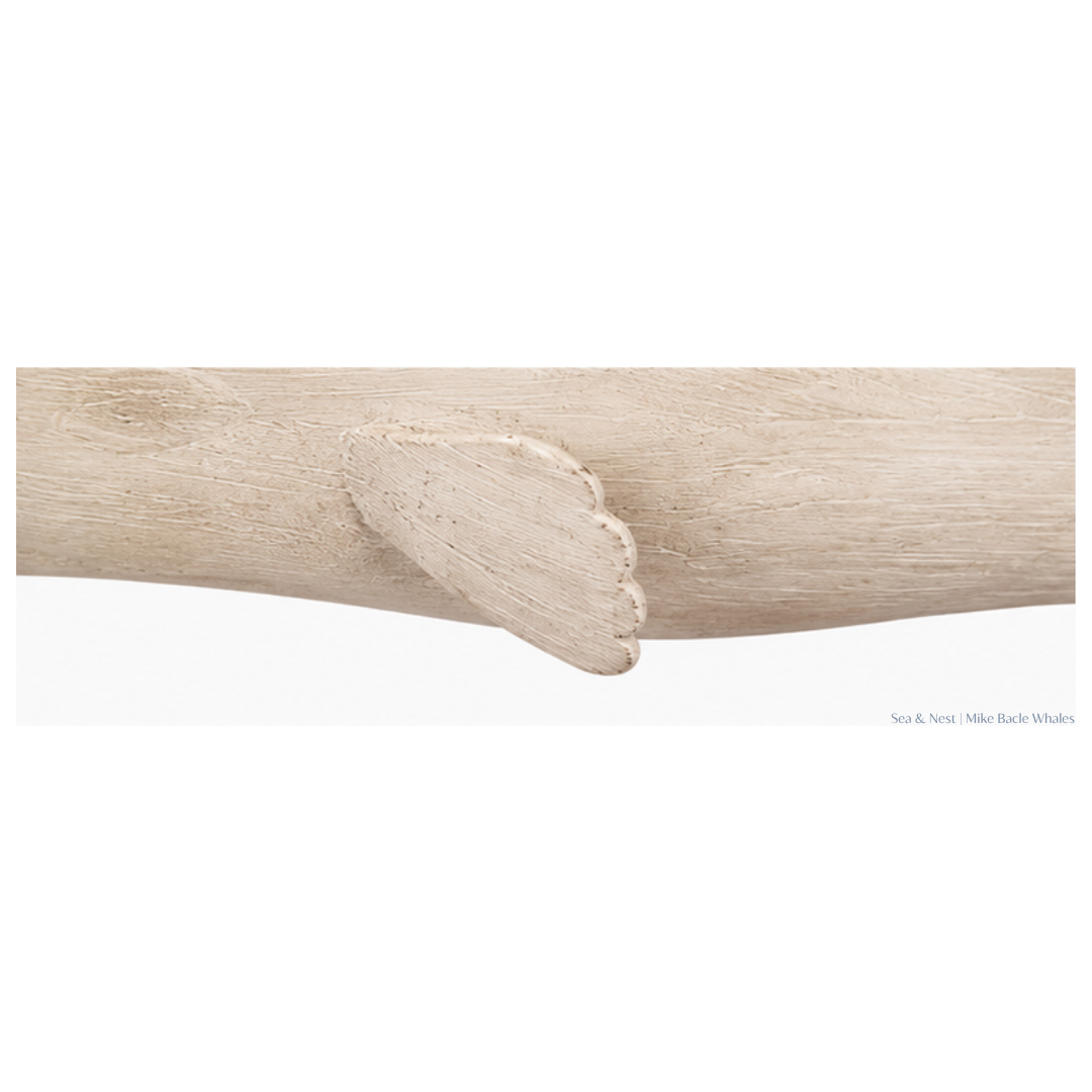 Mike Bacle |  Standing Carved White Whale