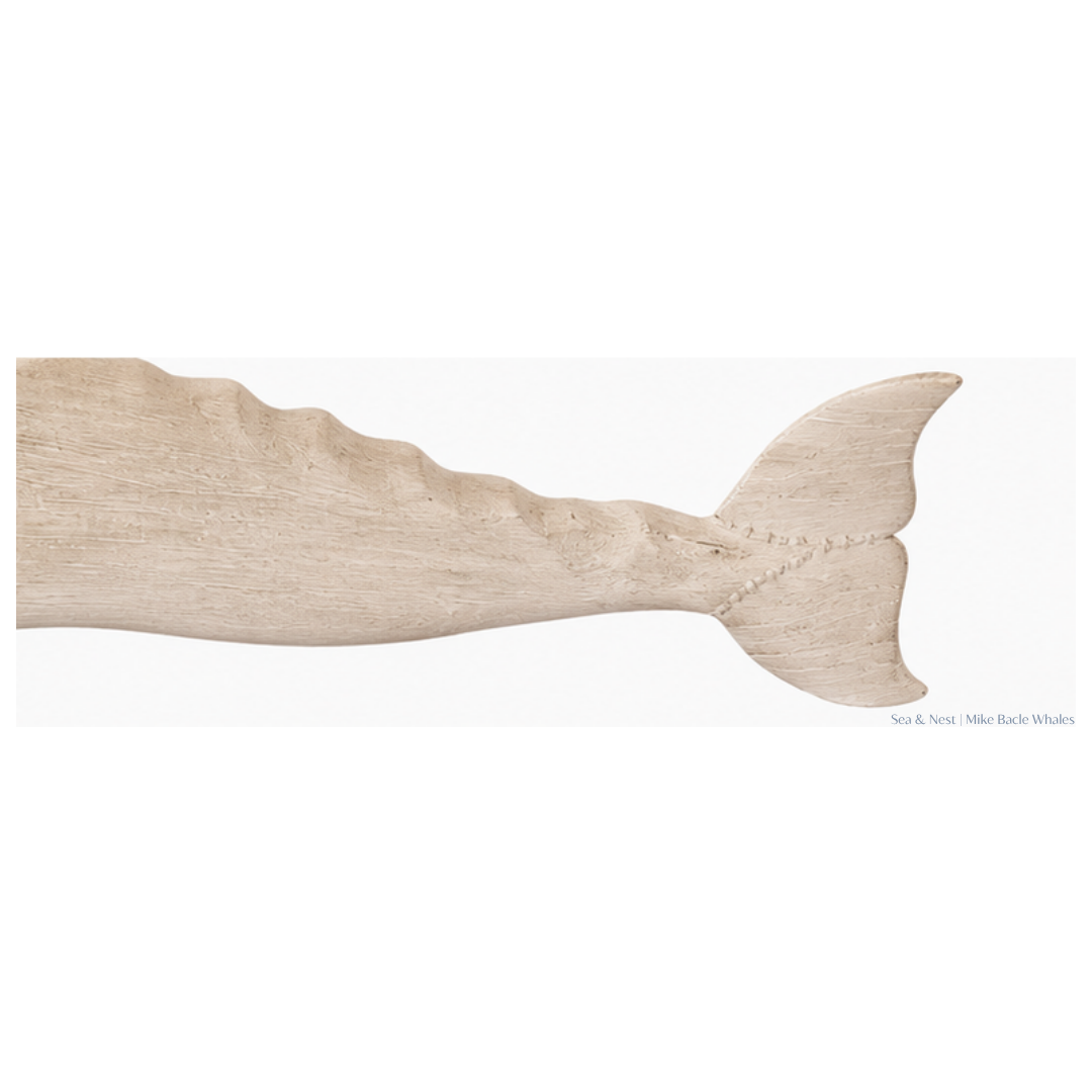 Mike Bacle |  Standing Carved White Whale