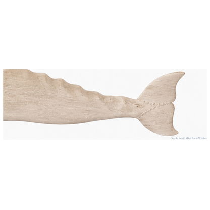 Mike Bacle |  Standing Carved White Whale
