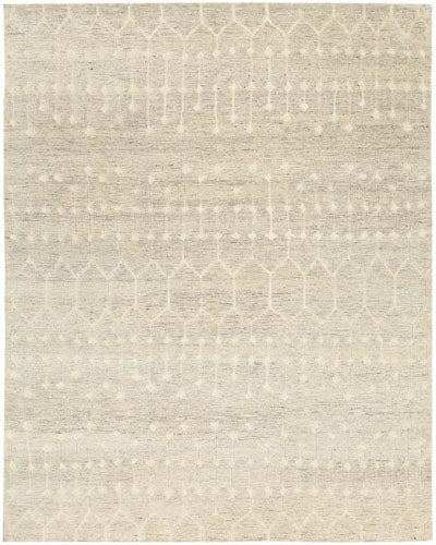 Handmade rug, cozy pile , high and low pile , beige and ivory